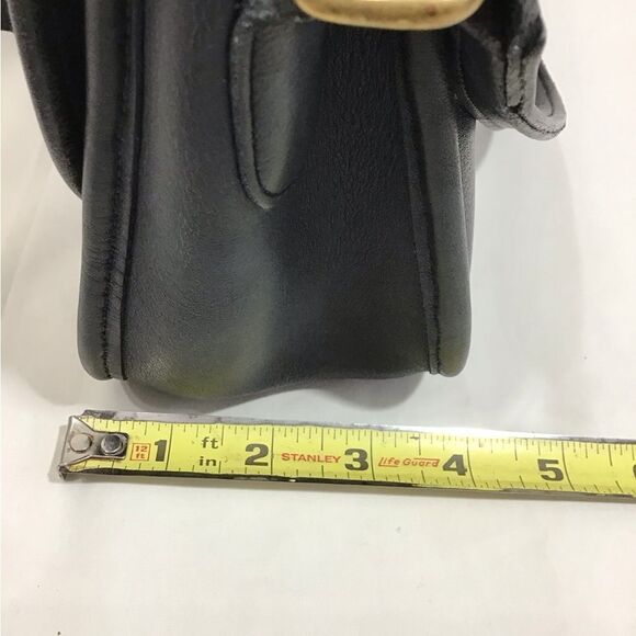 Vintage Coach Blue/Black City Bag 9790 Leather Shoulder Crossbody Bag - Picture 10 of 16